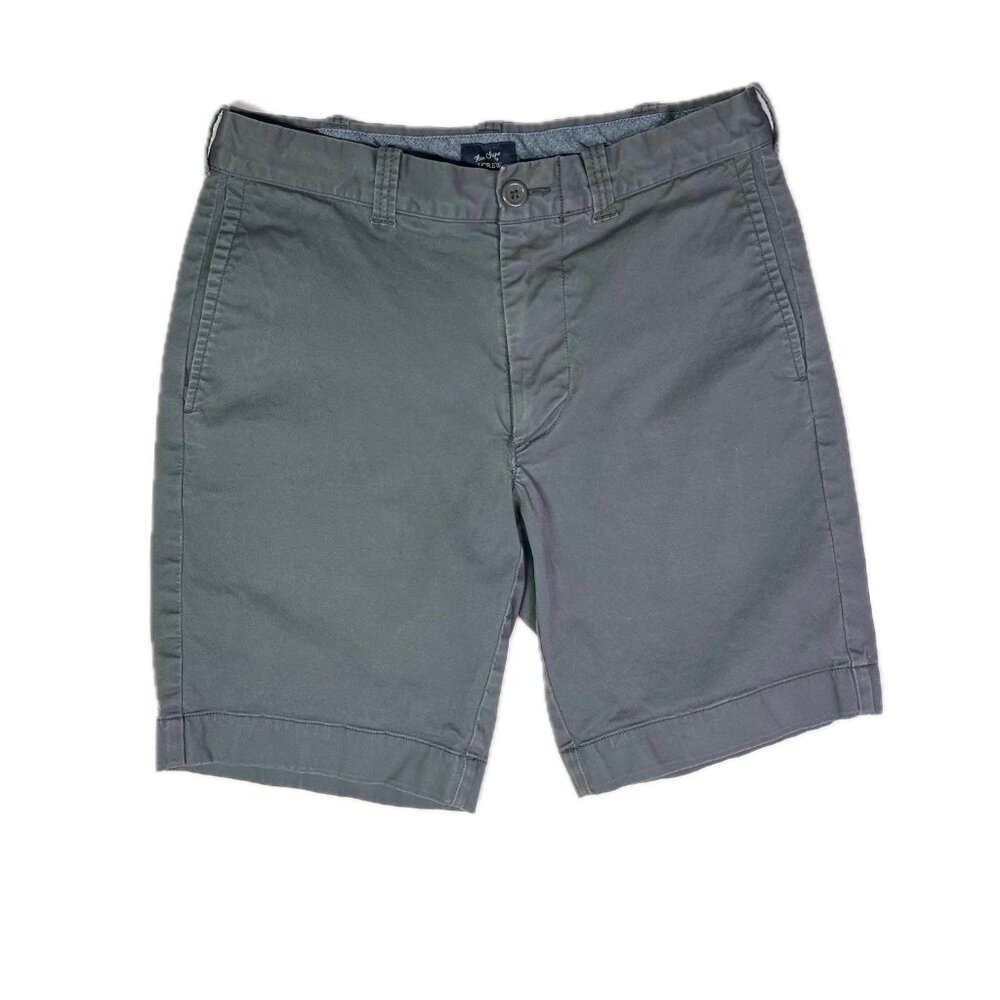 J. Crew Factory Men's Size 29 Shorts Flex Chino Grey F0598